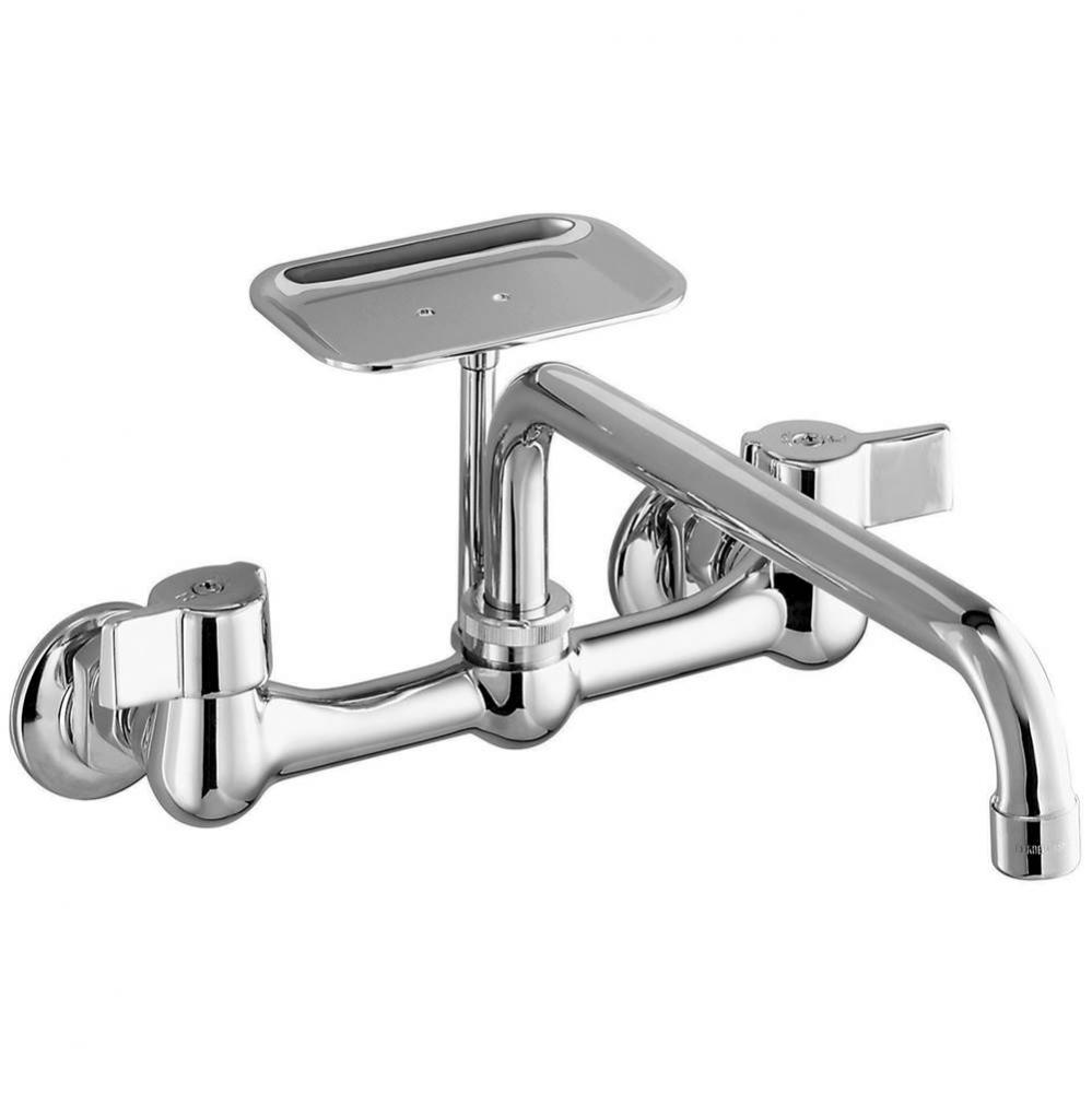 Gerber Classics 2H Wall Mount Kitchen Faucet w/ 8&apos;&apos; Spout 1.75gpm Chrome