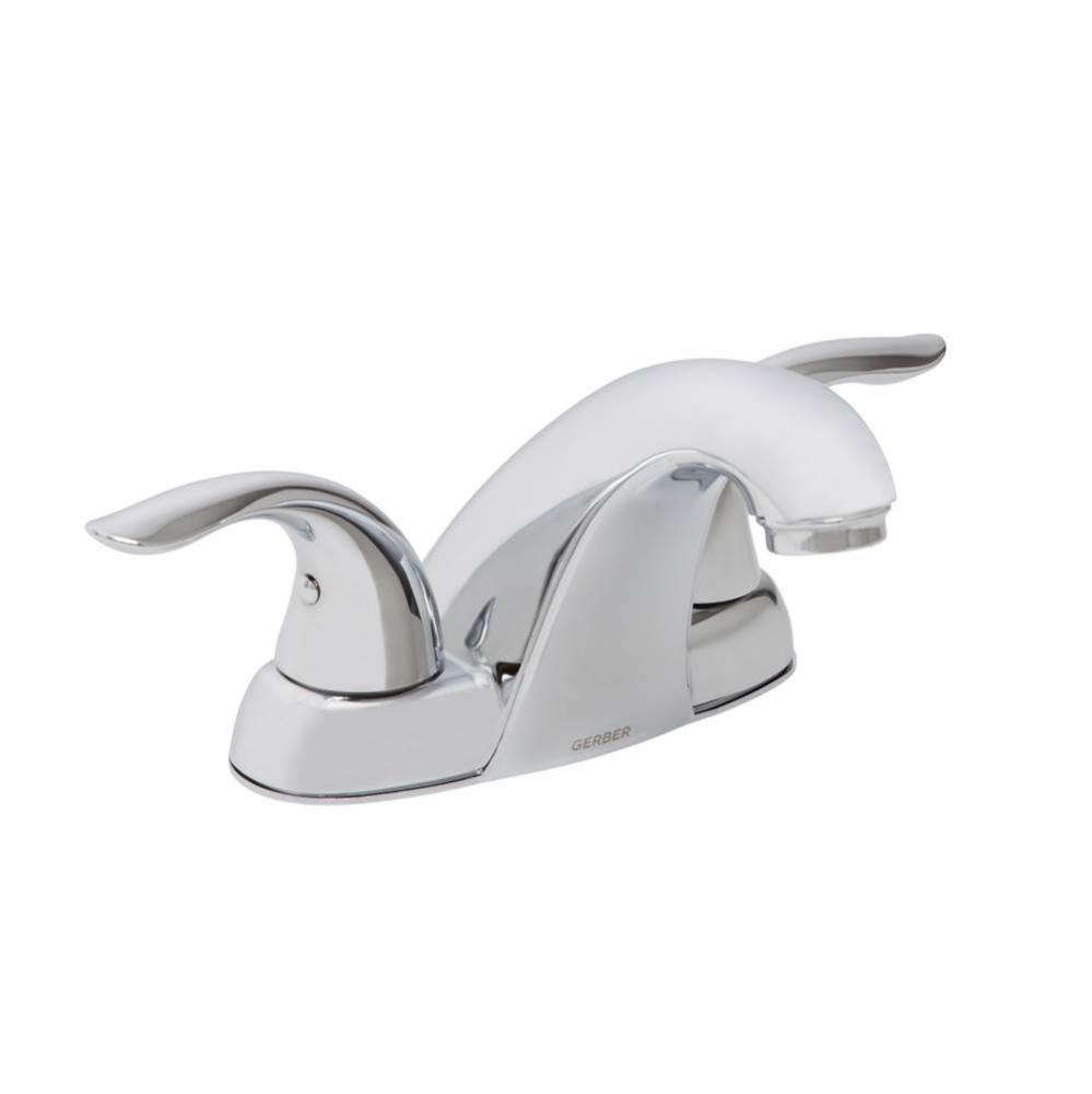 Viper 2H Centerset Lavatory Faucet w/ Metal Touch Down Drain 1.2gpm Chrome