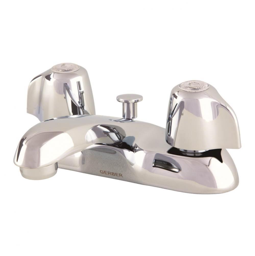 Gerber Classics 2H Centerset Lavatory Faucet w/ Metal handles w/ Pop-Up Hole &amp; Stay 1.2gpm Chr