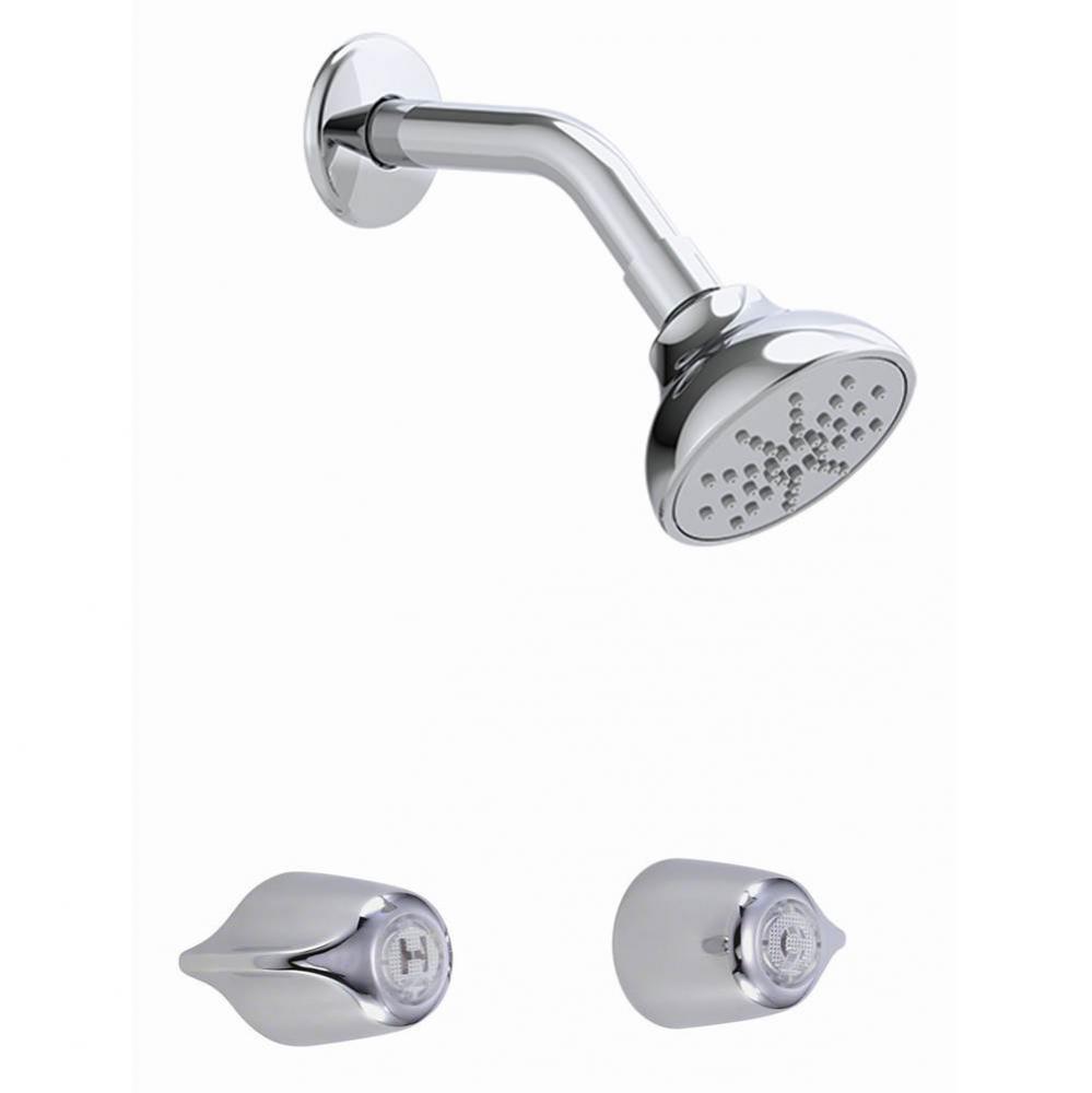 Gerber Classics Two Handle Threaded Escutcheon Shower Only Fitting with IPS/Sweat Connections 1.75