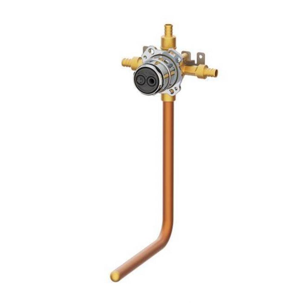 Treysta Tub &amp; Shower Valve- Horizontal Inputs WITHOUT Stops WITH Stub-out - IPS/Sweat