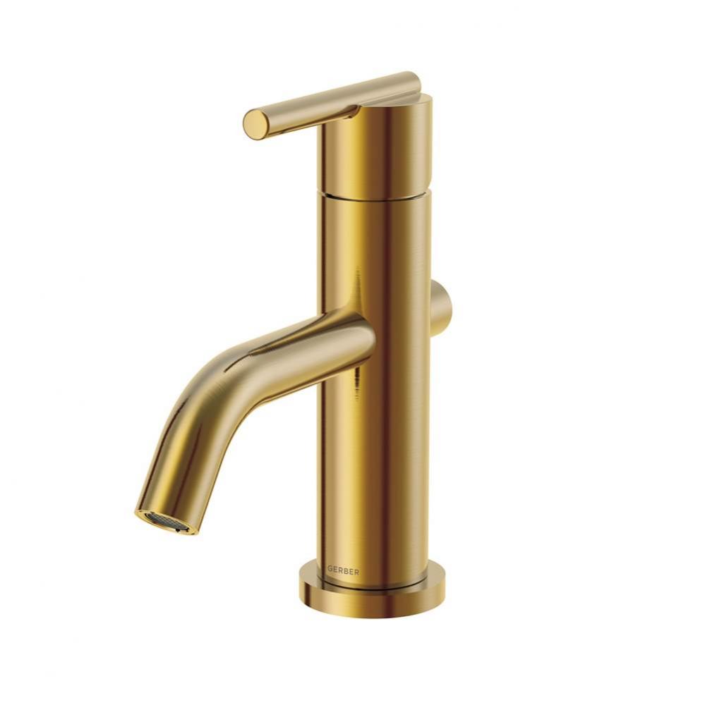 Parma 1H Lavatory Faucet w/ Metal Touch Down Drain &amp; Optional Deck Plate Included 1.2gpm Brush