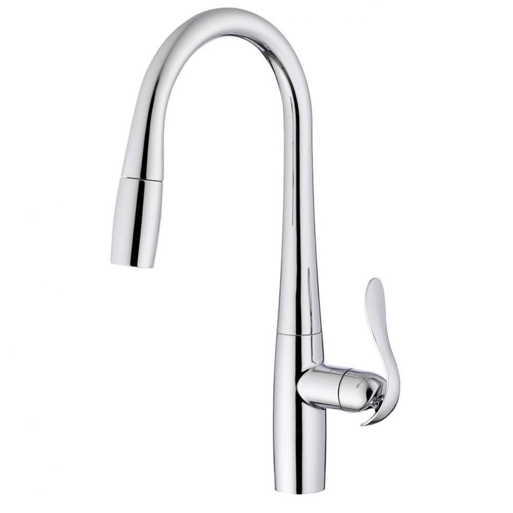 Selene 1H Pull-Down Kitchen Faucet w/ Snapback 1.75gpm Chrome