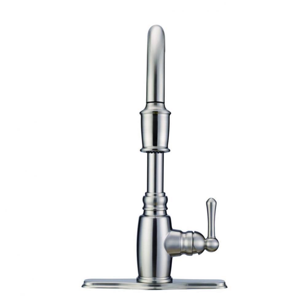 Opulence 1H Pull-Down Kitchen Faucet w/ Snapback 1.75gpm Stainless Steel