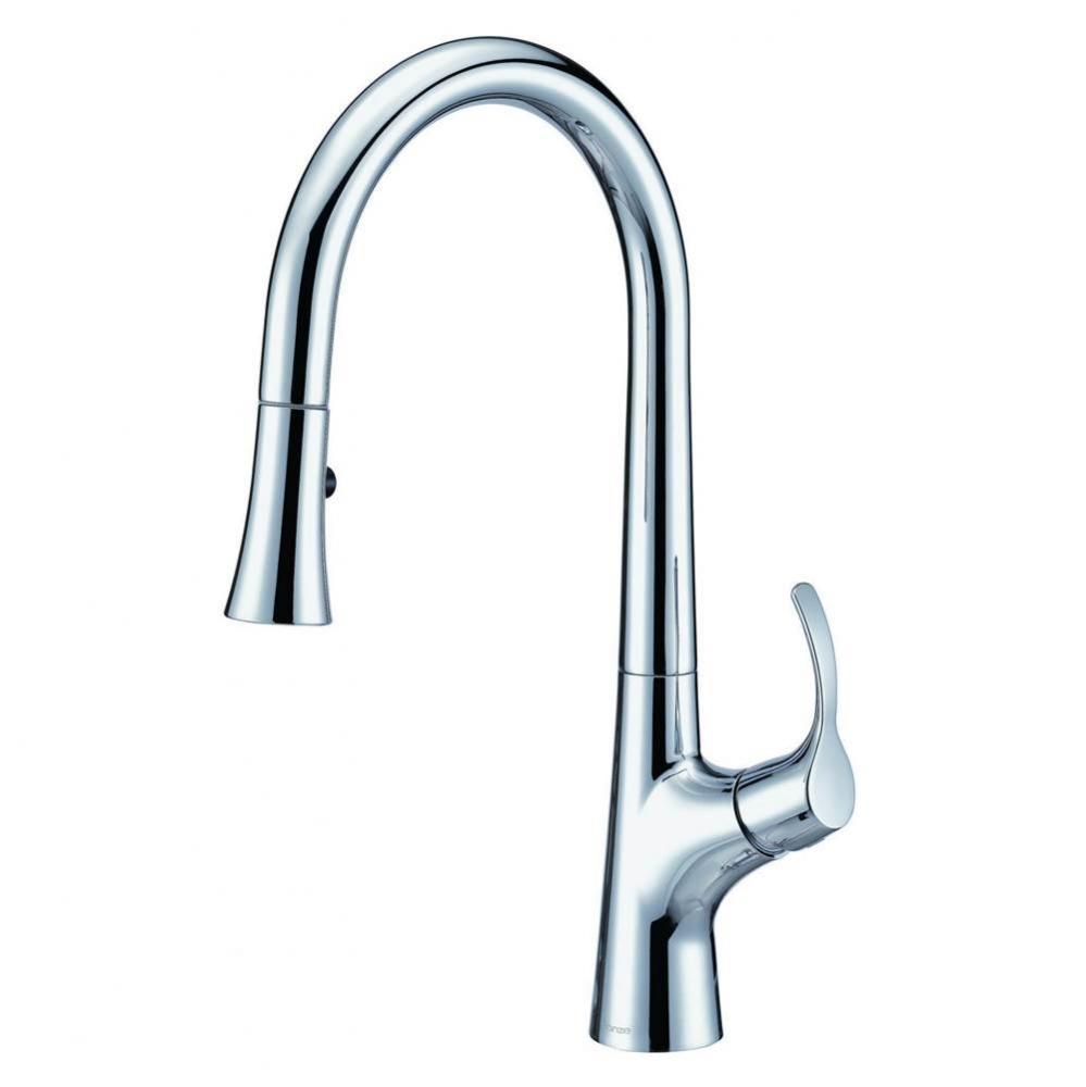 Antioch 1H Pull-Down Kitchen Faucet w/ Snapback 1.75gpm Tumbled Bronze