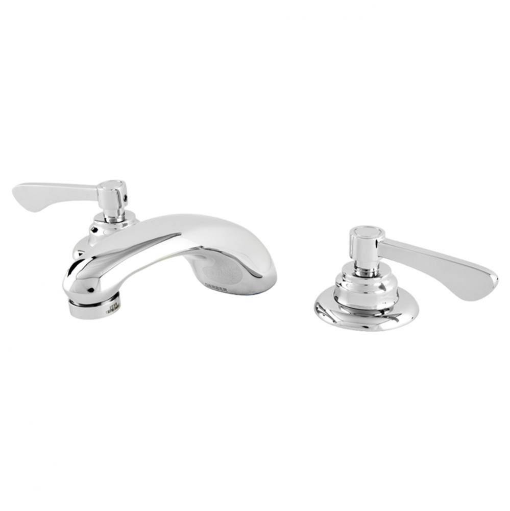 Commercial 2H Widespread Lavatory Faucet W/ Rigid Connections And Less Drain 0.5Gpm Chrome