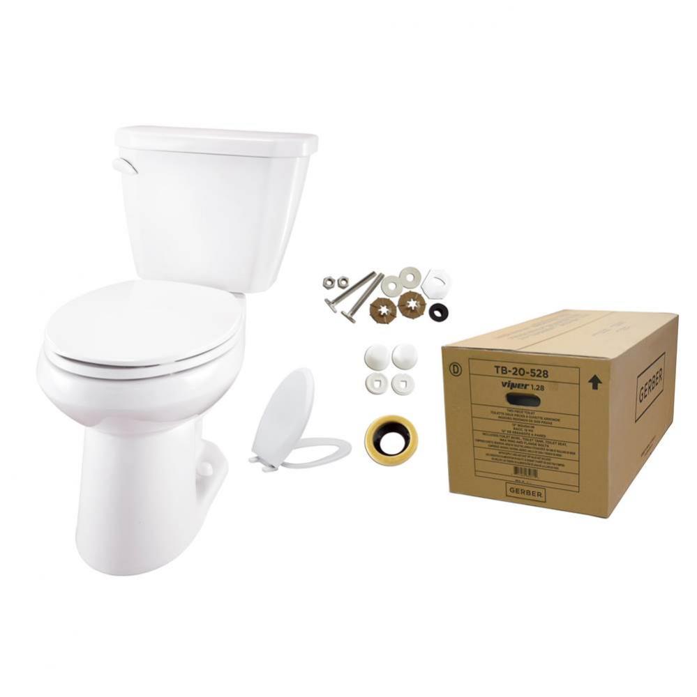 Viper 1.28gpf ADA Elongated Toilet-in Box (Tank and Bowl) White