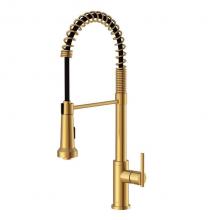 Gerber Plumbing D454258BB - Parma 1H Pre-Rinse Pull-Down Kitchen Faucet 1.75gpm Brushed Bronze