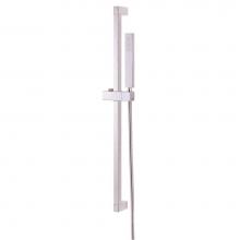 Gerber Plumbing D461726 - Versa Square 30'' Slide Bar Assembly w/ Single Function Rectangular Handshower 2.0gpm Ch