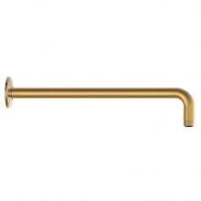 Gerber Plumbing D481027BB - 15'' Right Angle Showerarm w/ Escutcheon Brushed Bronze