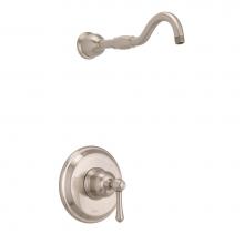 Gerber Plumbing D502757LSBNTC - Opulence 1H Shower Only Trim Kit & Treysta Cartridge Less Showerhead Brushed Nickel