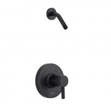 Gerber Plumbing D520530LSBSTC - Amalfi 1H Shower Only Trim Kit & Treysta Cartridge Less Showerhead Satin Black