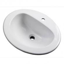 Gerber Plumbing G0012831CH - Maxwell S-Rim Lav 20''X17''Oval 1-Hole in Trapezoid Carton White