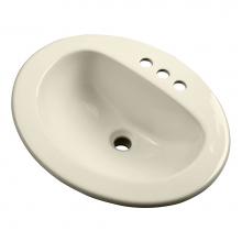Gerber Plumbing G001283409CH - Maxwell S-Rim Lav 20''X17''Oval 4''CC in Trapezoid Carton Biscuit