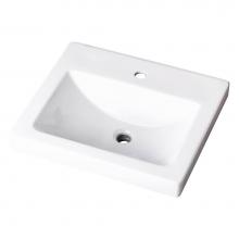 Gerber Plumbing G0012892 - Wicker Park Countertop Lavatory 22-1/16''x17-3/4'' Rectangle with U-Shaped Bas