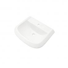 Gerber Plumbing G0013591 - Avalanche Petite Ped Top 23''X19'' Single Hole White