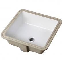 Gerber Plumbing G0013710 - Wicker Park Undercounter Lavatory 16'' x 16'' Square White