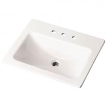 Gerber Plumbing G0013898 - Wicker Park Countertop Lavatory 20-7/8''x17-3/4'' Rectangle with U-Shaped Basi