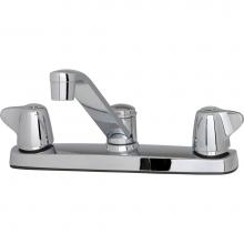 Gerber Plumbing G0042213 - Maxwell 2H Kitchen Faucet w/ Metal Handles & 8'' D-Tube Spout 1.75gpm Chrome