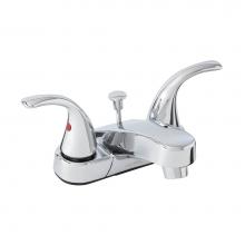 Gerber Plumbing G0043156W - Maxwell SE 2H Centerset Lavatory Faucet w/ Metal Lever Handles & 50/50 Pop-Up Drain 1.2gpm Chr