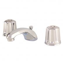 Gerber Plumbing G0743071 - Gerber Classics 2H Lavatory Faucet w/ Metal Fluted Handles & Metal Pop-Up Drain 1.2gpm Chrome