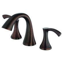Gerber Plumbing D304222BR - Antioch 2H Widespread Lavatory Faucet W/ Metal Touch Down Drain 1.2Gpm Tumbled Bronze