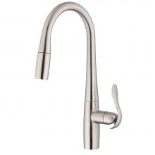 Gerber Plumbing D454012SS - Selene 1H Pull-Down Kitchen Faucet w/ Snapback 1.75gpm Stainless Steel