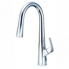 Gerber Plumbing D454419 - Vaughn 1H Pull-Down Kitchen Faucet w/ Snapback 1.75gpm Chrome