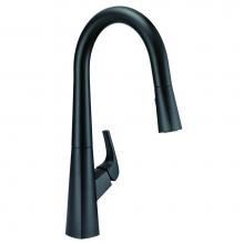 Gerber Plumbing D454419BS - Vaughn 1H Pull-Down Kitchen Faucet w/ Snapback 1.75gpm Satin Black