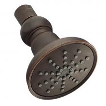 Gerber Plumbing D460052BR - Mono Round 3 1/2'' 1 Function Showerhead 1.75gpm Tumbled Bronze