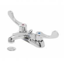 Gerber Plumbing GC044551 - Commercial 2H Centerset Lavatory Faucet w/ Wrist Blade Handles & Metal Pop-Up Drain 0.5gpm Chr