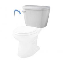 Gerber Plumbing GHE28570 - Viper 1.28Gpf Tank 12'' Rough-In For Compact Elongated Bowl White