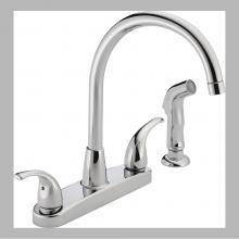 Peerless P299578LF - Peerless Tunbridge: Two Handle Kitchen Faucet