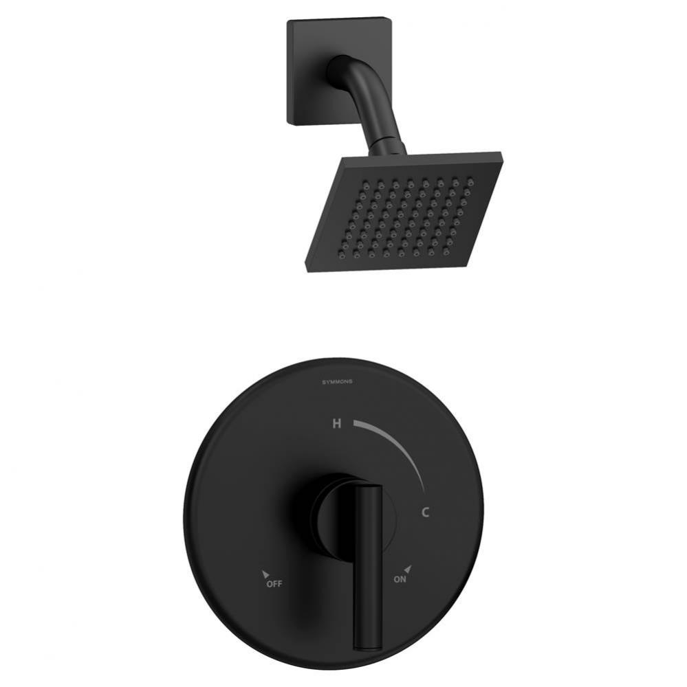 Dia Single-Handle 1-Spray Shower Trim in Matte Black - 1.5 GPM (Valve Not Included)
