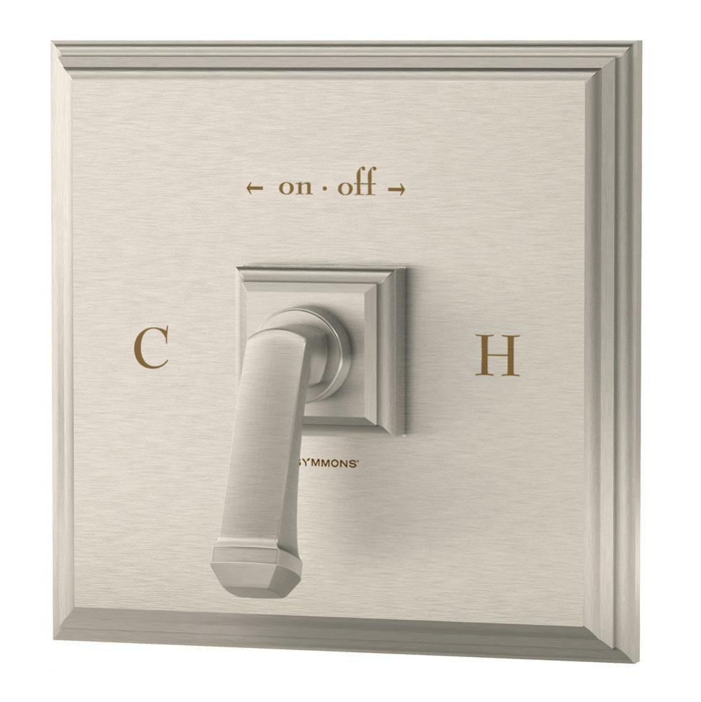 Oxford Shower Valve Trim in Satin Nickel (Valve Not Included)