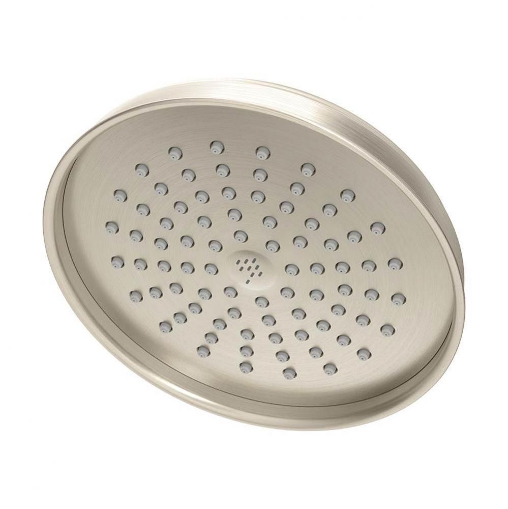 1-Spray 6 in. Fixed Showerhead in Satin Nickel (1.5 GPM)