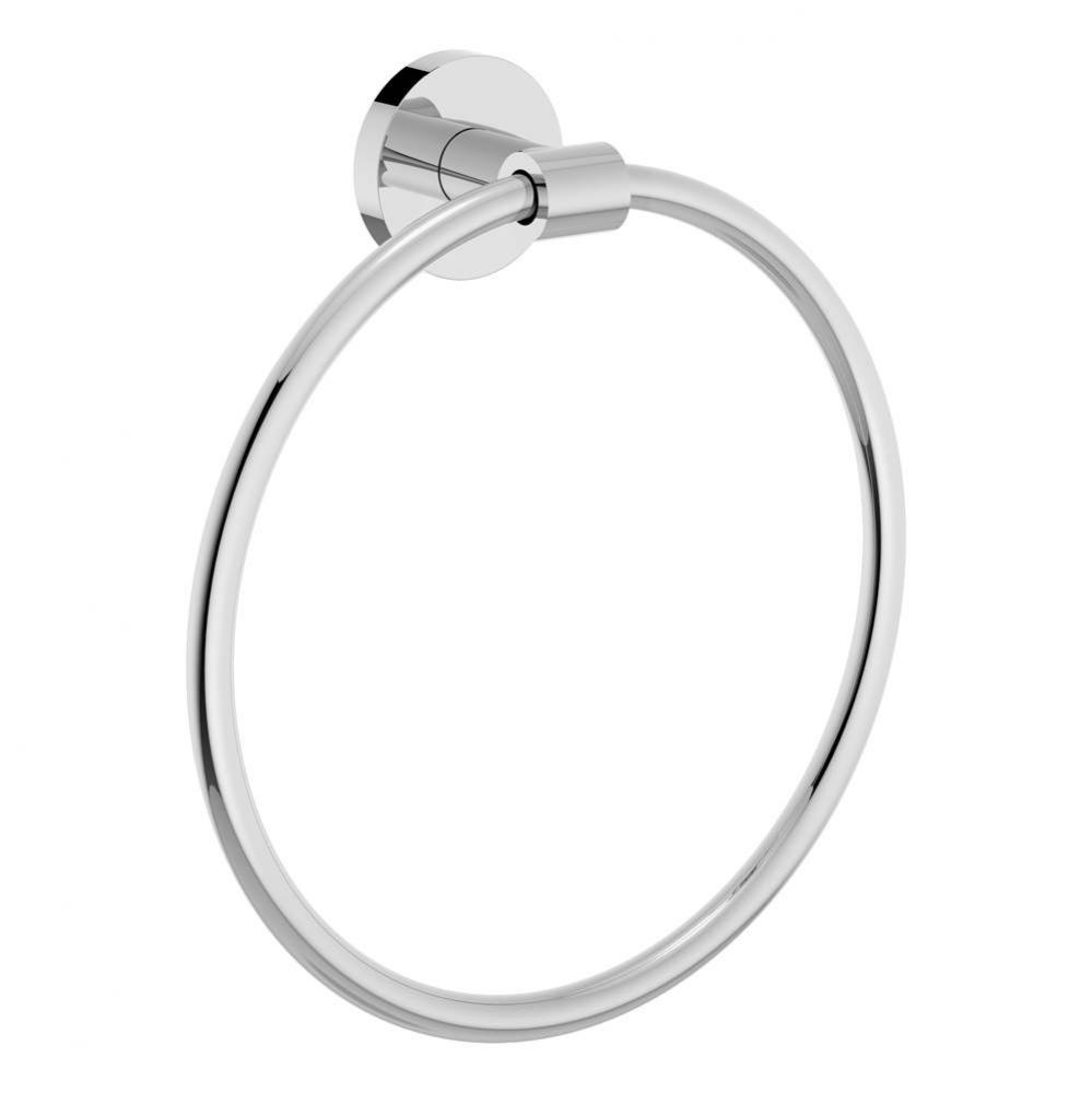 Identity Wall-Mounted Towel Ring in Polished Chrome