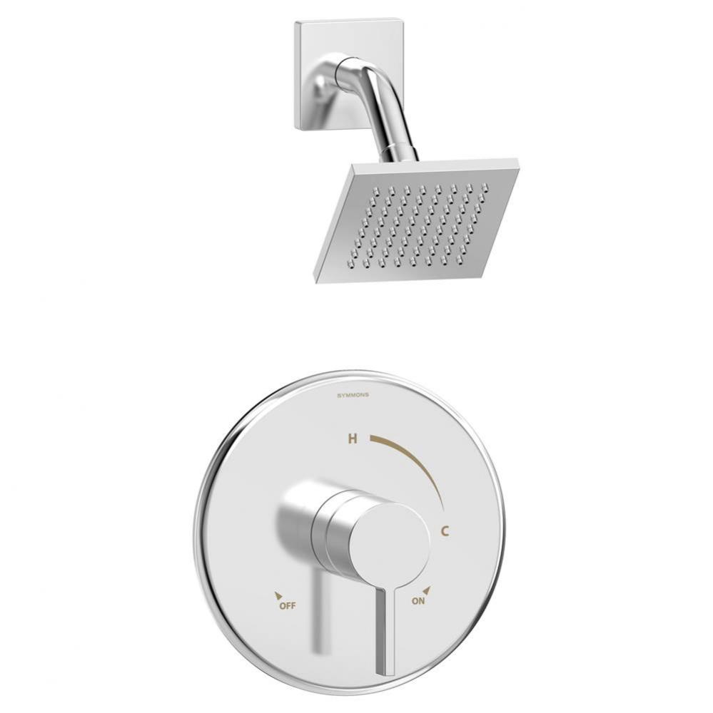 Dia Single-Handle 3-Spray Shower Trim in Polished Chrome - 1.5 GPM (Valve Not Included)