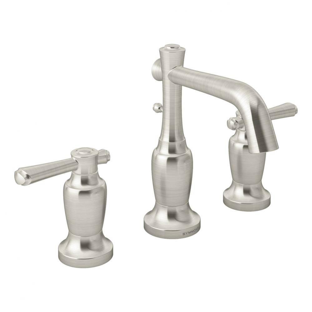 Degas Widespread 2-Handle Bathroom Faucet with Drain Assembly in Satin Nickel (1.0 GPM)