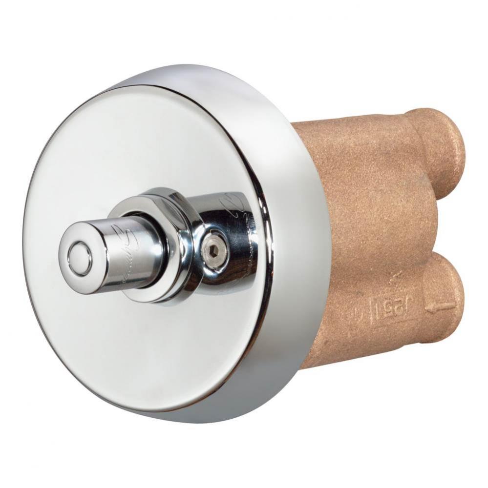 Showeroff Single Push-Button Metering Valve Trim (Valve Not Included)