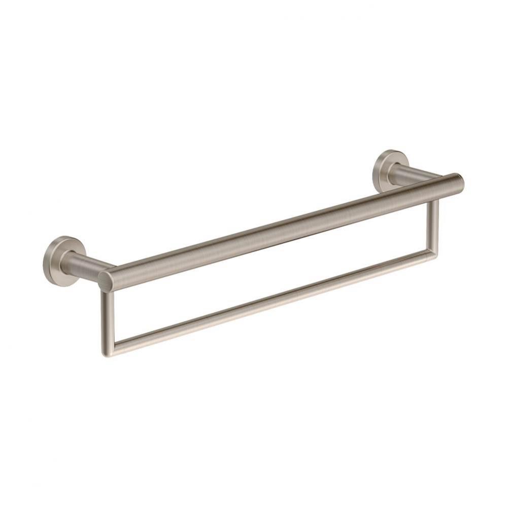 Dia 18 in. ADA Wall-Mounted Towel Bar in Satin Nickel