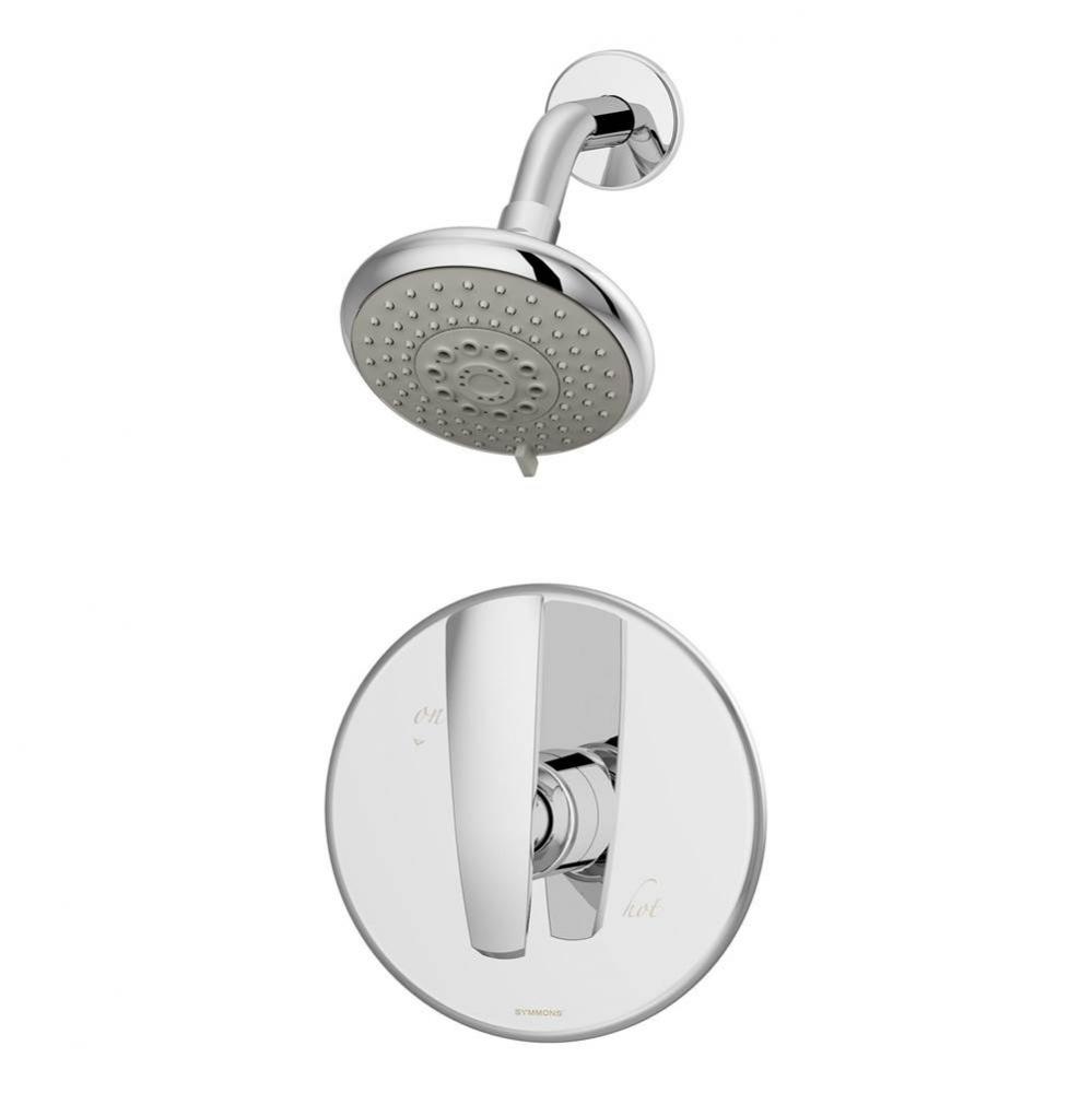 Naru Single Handle 3-Spray Shower Trim in Polished Chrome - 1.5 GPM (Valve Not Included)