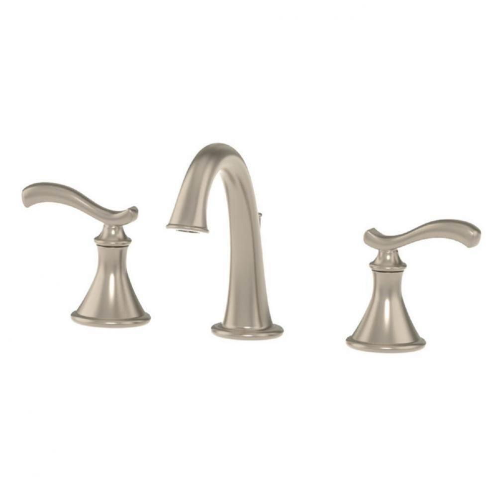 Sophia 2-Handle Widespread Bathroom Faucet with Drain in Satin Nickel