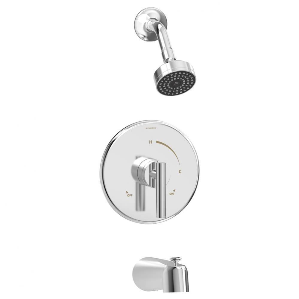 Dia Single Handle 1-Spray Tub and Shower Faucet Trim in Polished Chrome - 1.5 GPM (Valve Not Inclu