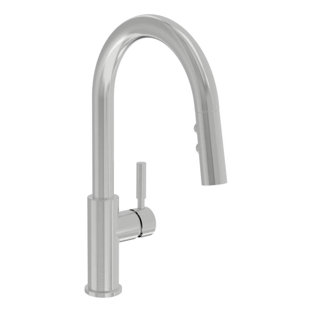 Dia Single-Handle Pull-Down Sprayer Kitchen Faucet in Stainless Steel (1.0 GPM)