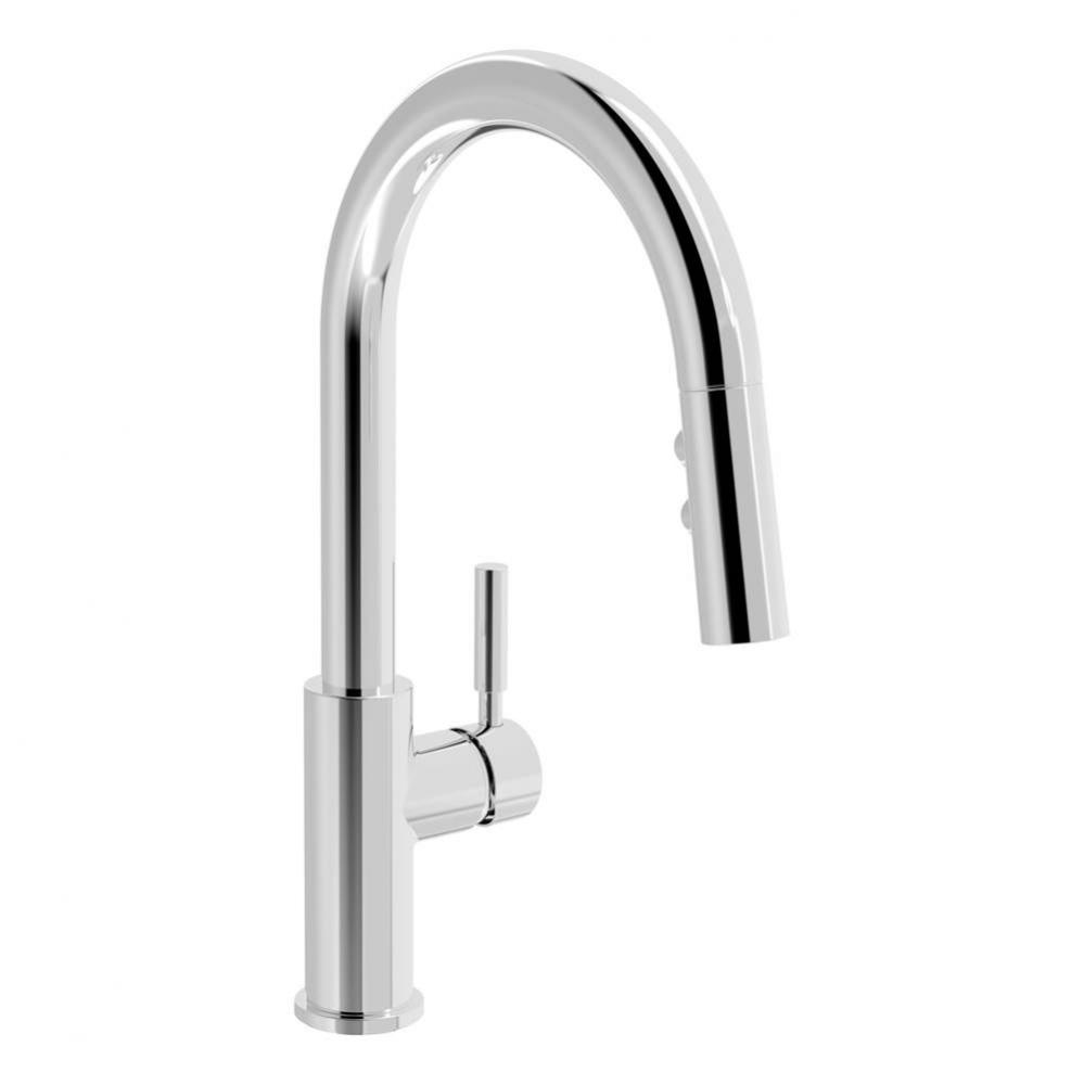 Dia Single-Handle Pull-Down Sprayer Kitchen Faucet in Polished Chrome (1.0 GPM)