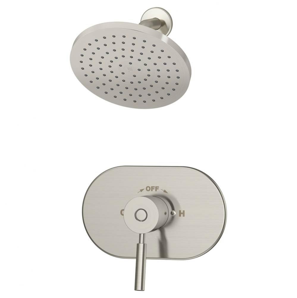 Sereno Single Handle 1-Spray Shower Trim in Satin Nickel - 1.5 GPM (Valve Not Included)