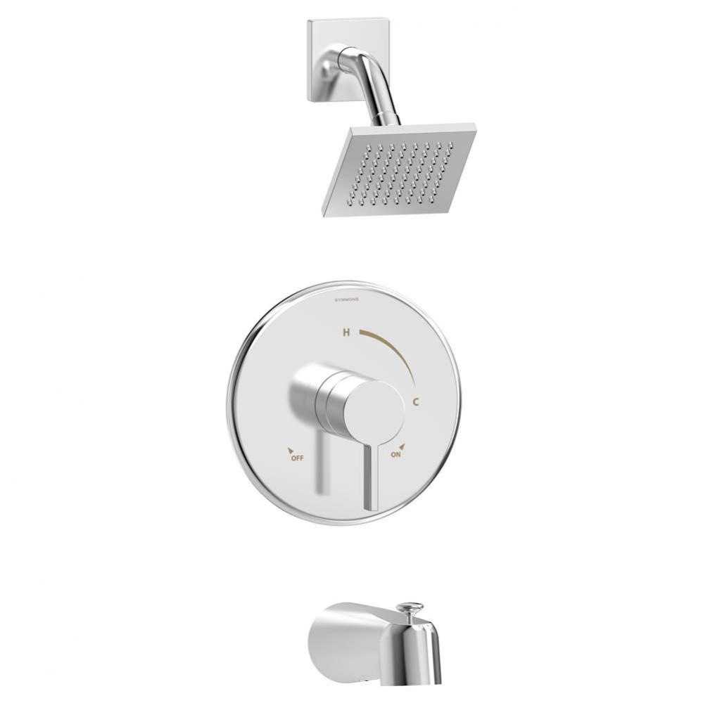 Dia Single-Handle 3-Spray Shower and Tub Trim in Polished Chrome - 1.5 GPM (Valve Not Included)