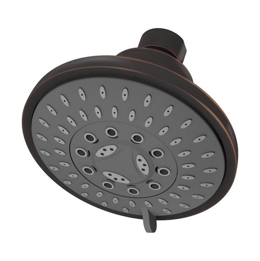 Elm 5-Spray 4 in. Fixed Showerhead in Seasoned Bronze (1.5 GPM)