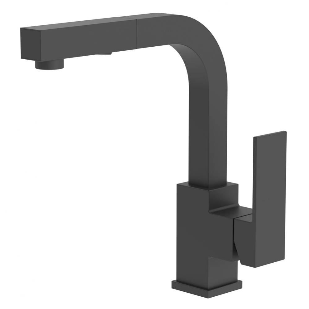 Duro Single-Handle Pull-Out Kitchen Faucet in Matte Black (1.5 GPM)
